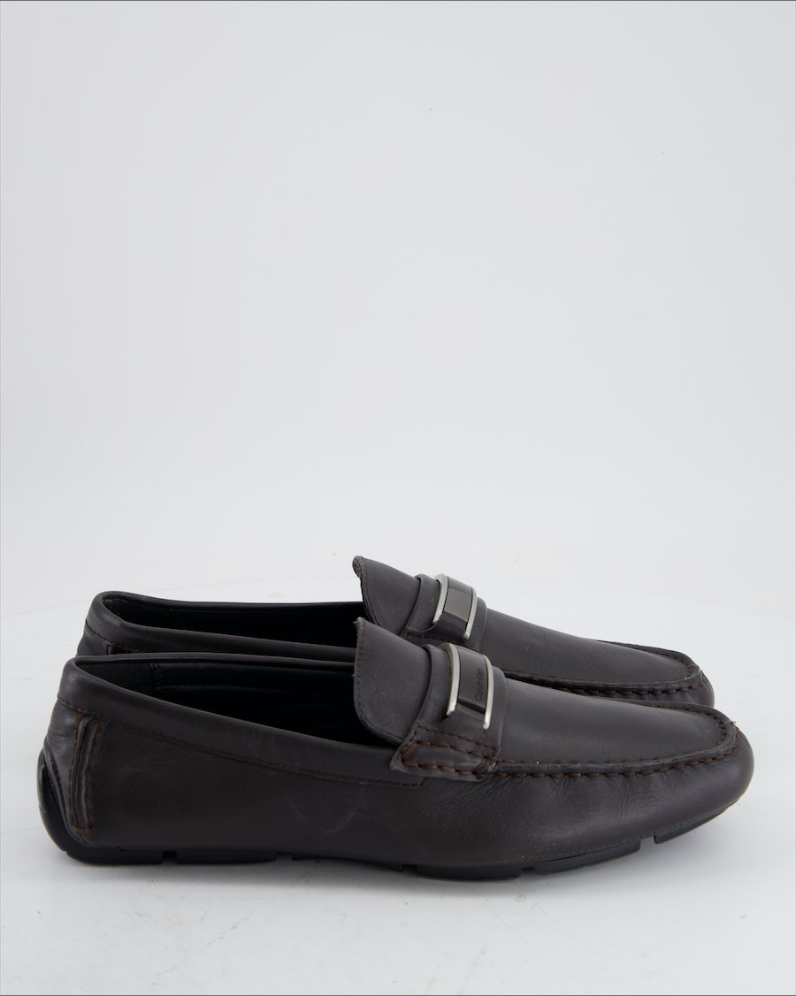 Calvin Klein Flats Leather Brown Eu 41