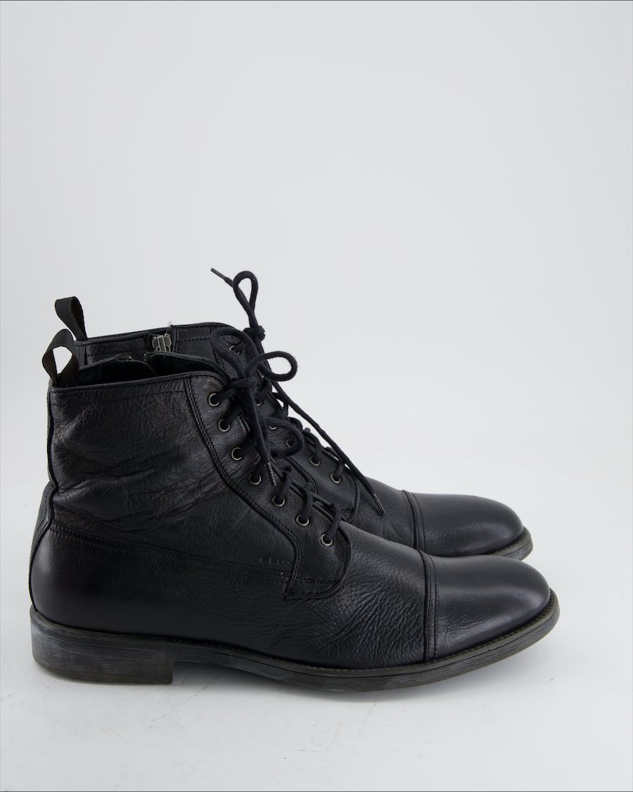 Geox Ankle Boots Leather Black Eu 42