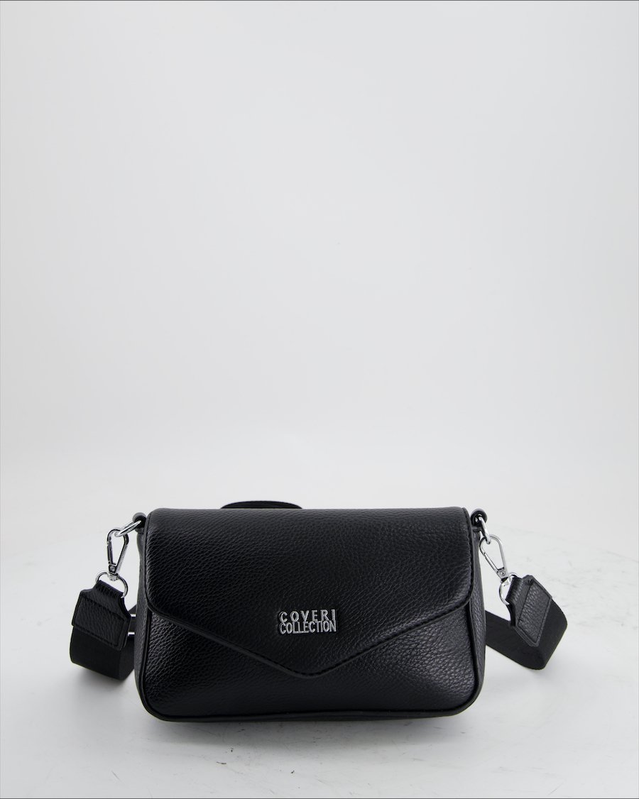 Coveri Collection Crossbody Bag Leather Black