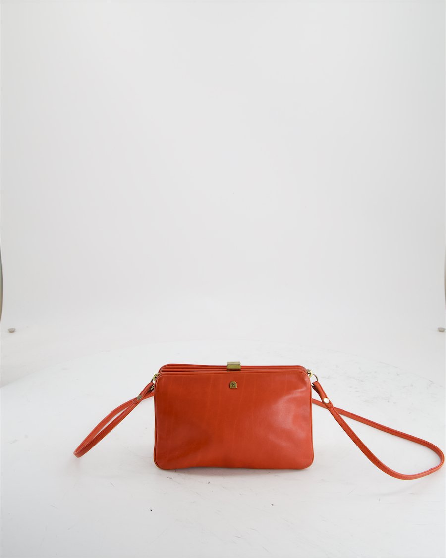 Leder-Locher Crossbody Bag Leather Red