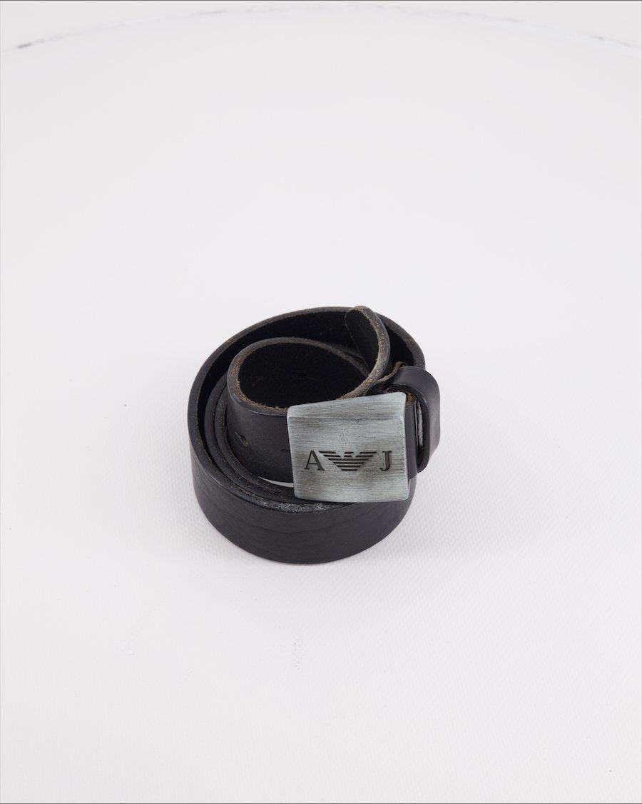 Armani Jeans Belts Leather Black