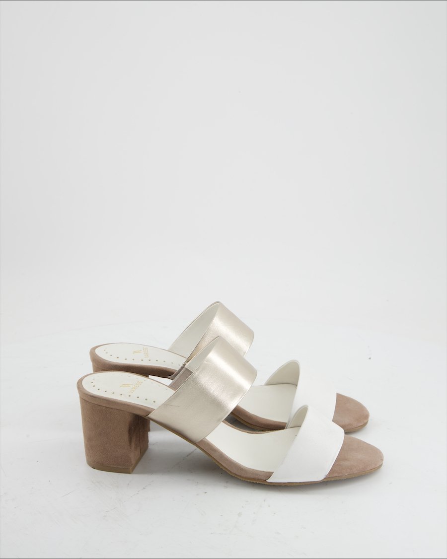 Varese Heels Leather White Eu 40
