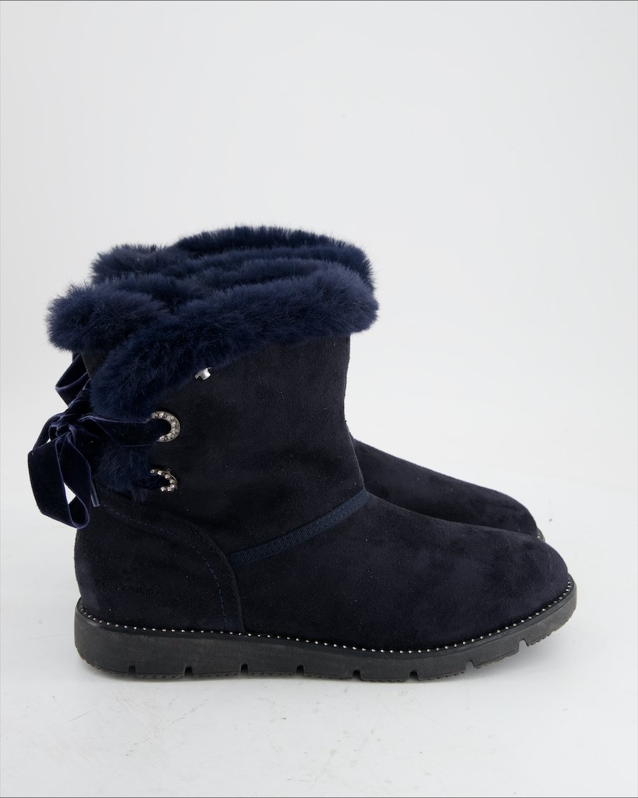 Tom Tailor Ankle Boots Suede Blue Eu 40