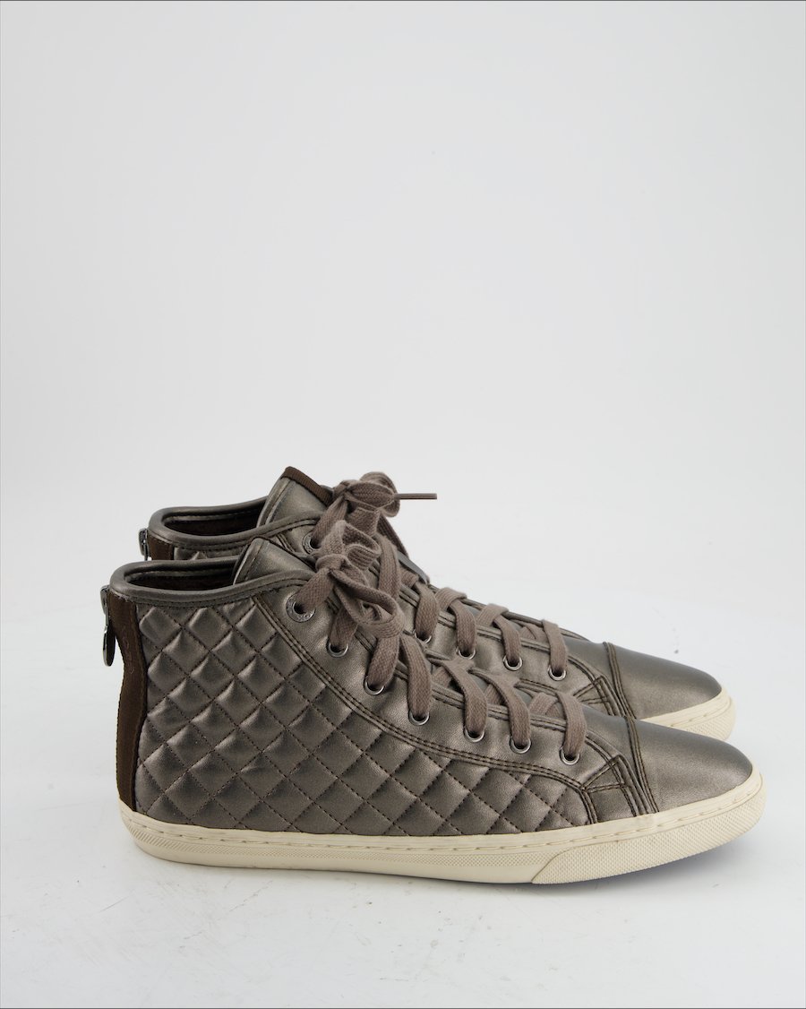 Geox Trainers Leather Anthracite Eu 40