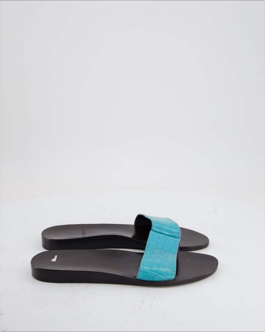 Bally Flats Leather Turquoise Eu 40