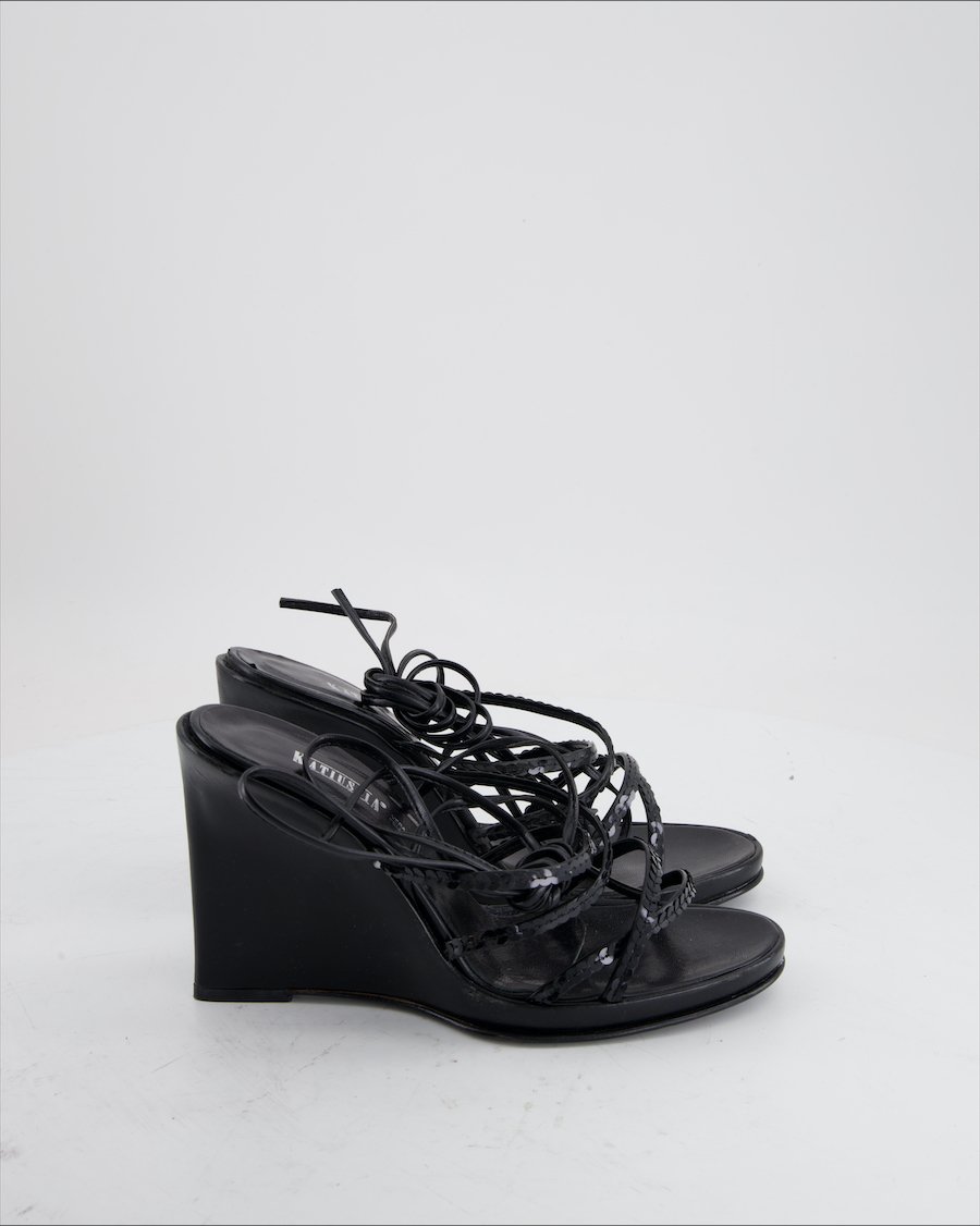 Katiuscia Heels Leather Black Eu 40