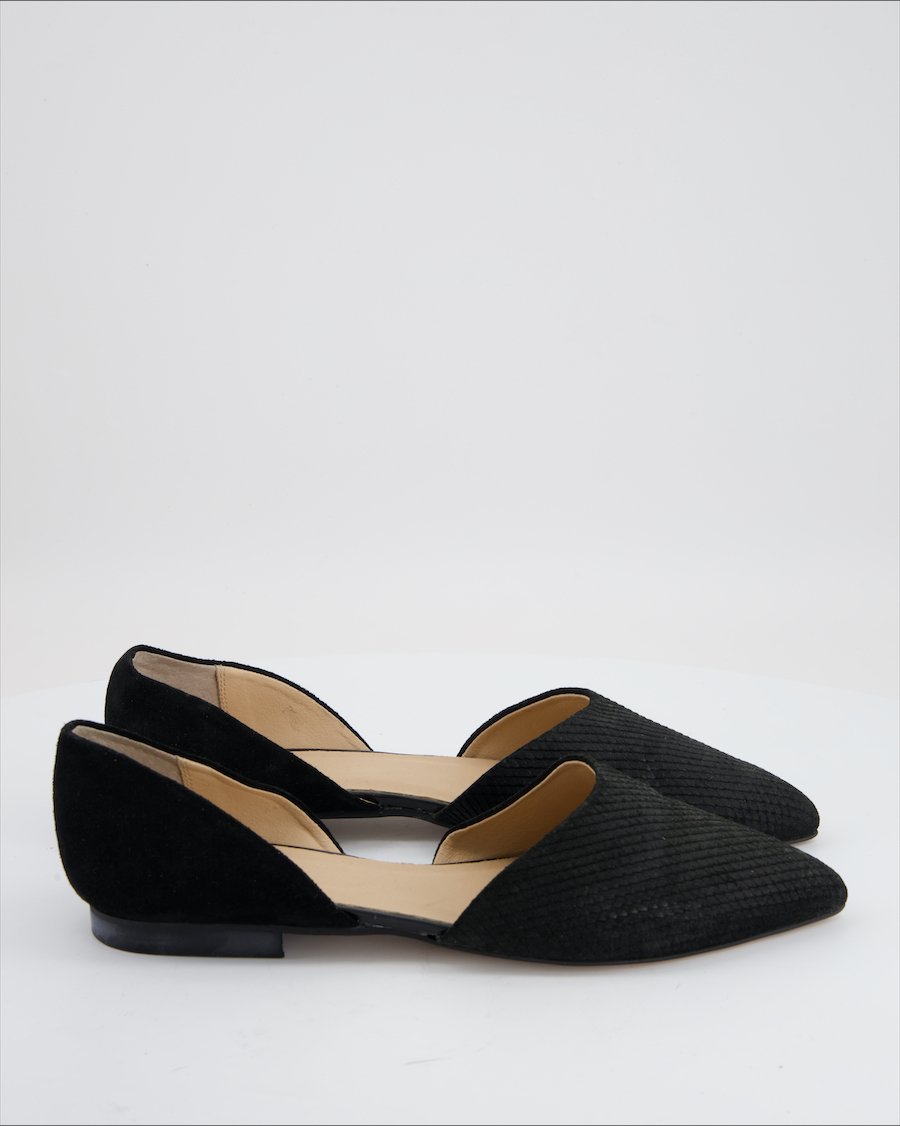 Roberto Santi Sandals Suede Black Eu 40
