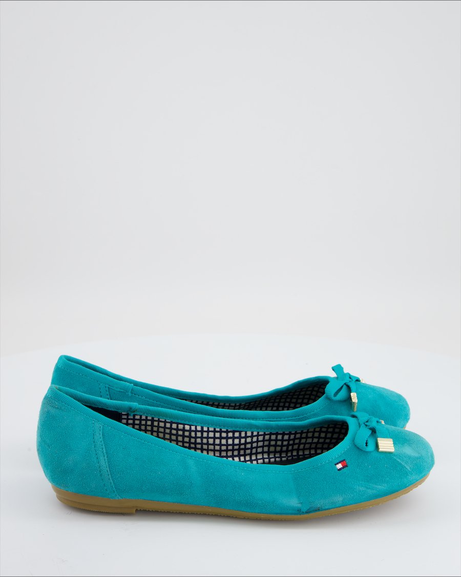 Tommy Hilfiger Ballet Flats Suede Turquoise Eu 40