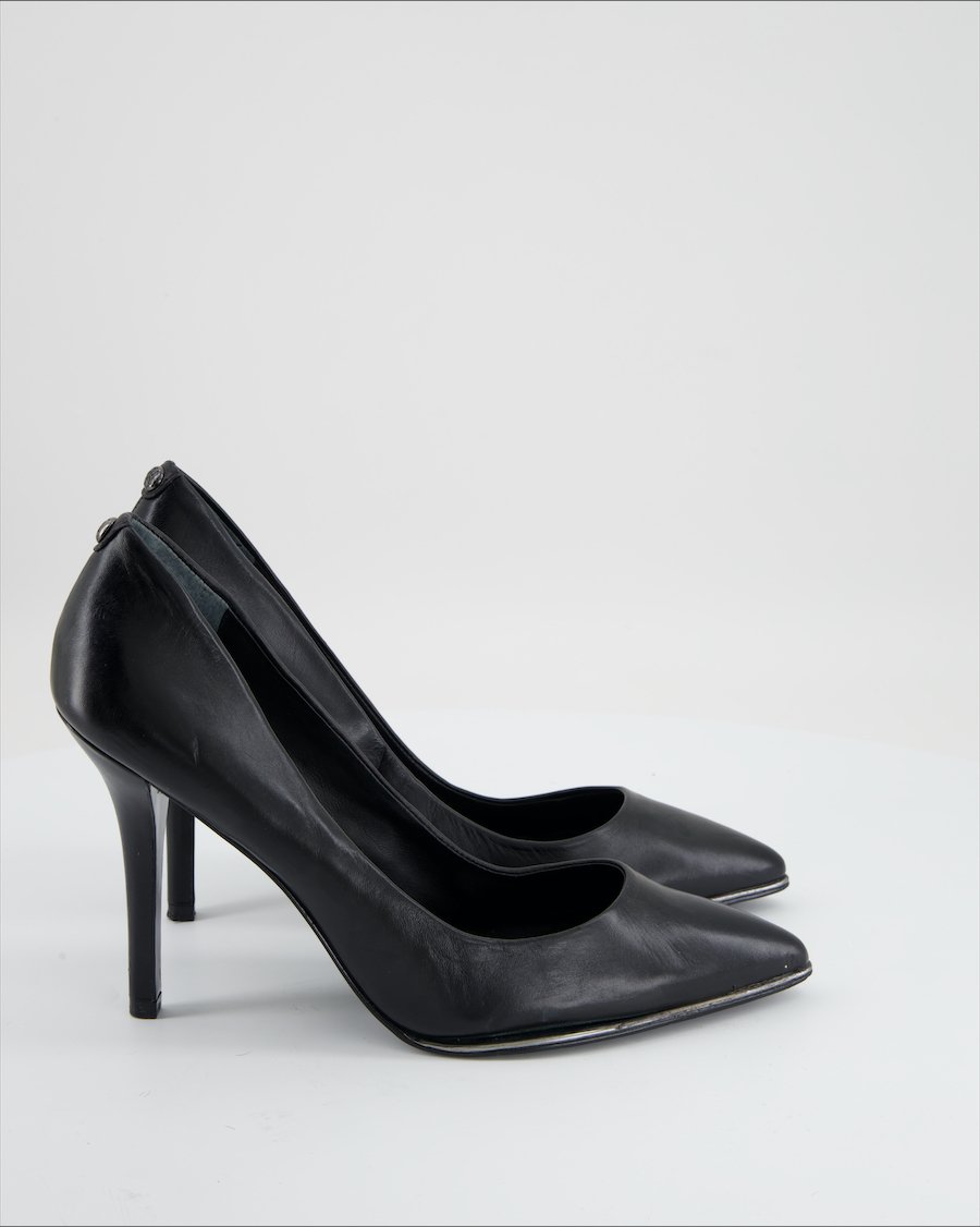Guess Heels Leather Black Eu 40