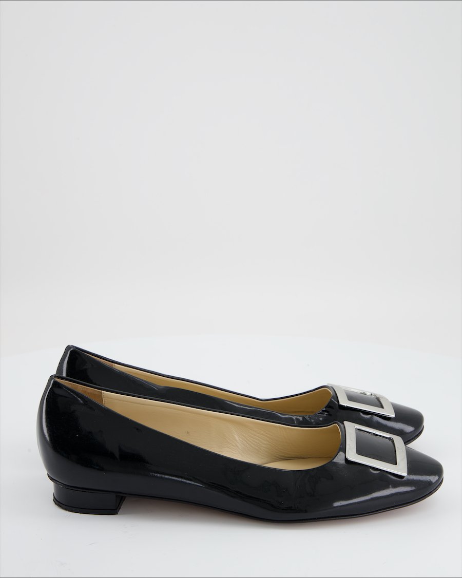 Navyboot Flats Leather Black