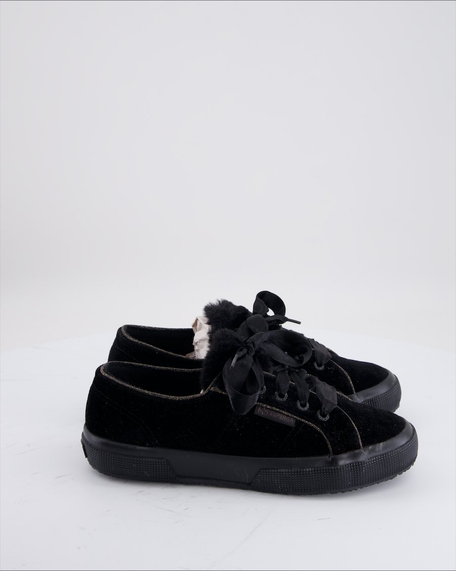Superga Trainers Velvet Black Eu 38