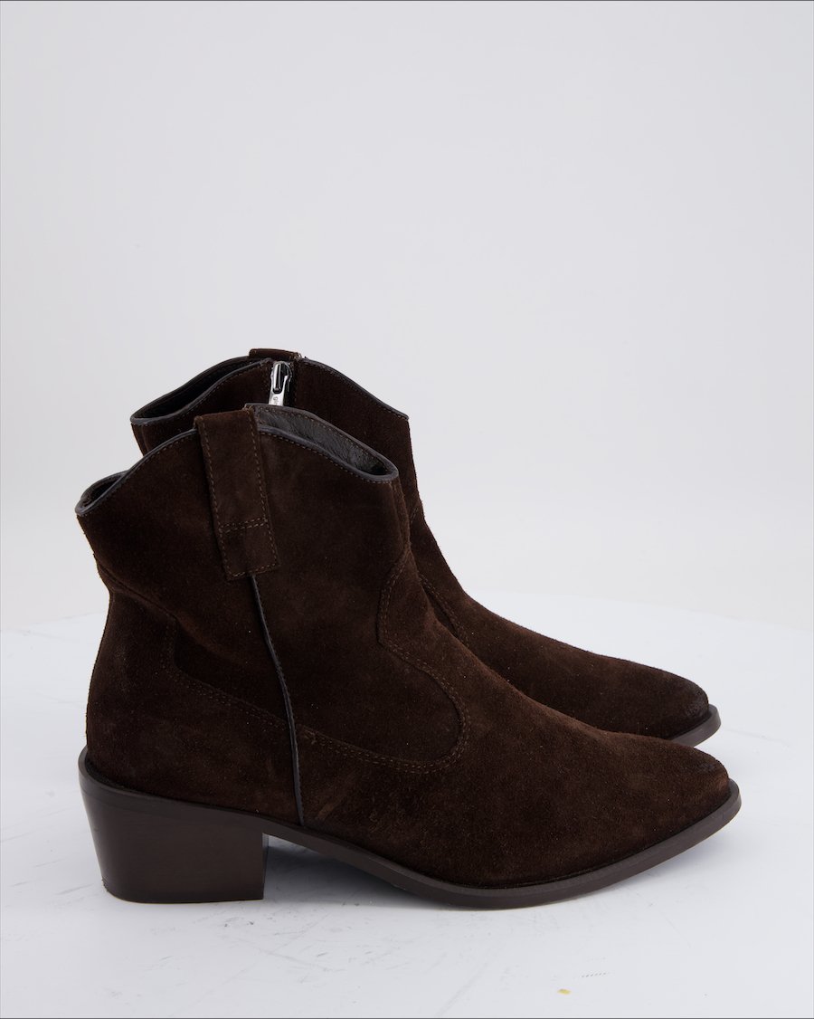 Gino Rossi Ankle Boots Suede Brown Eu 37