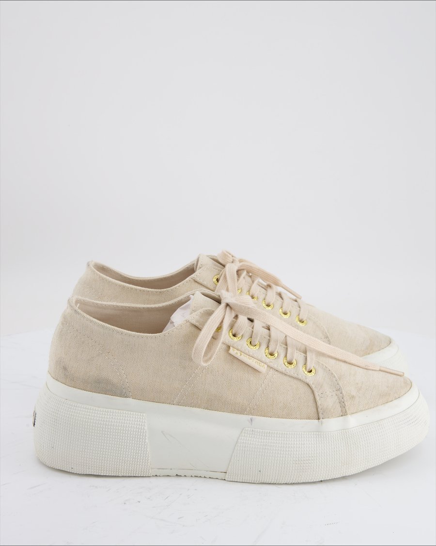 Superga Trainers Cloth Beige Eu 40