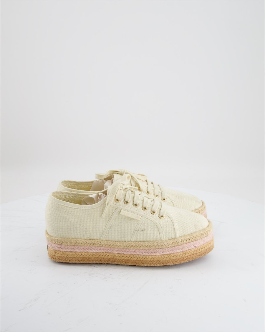 Superga Trainers Cloth Beige Eu 39.5