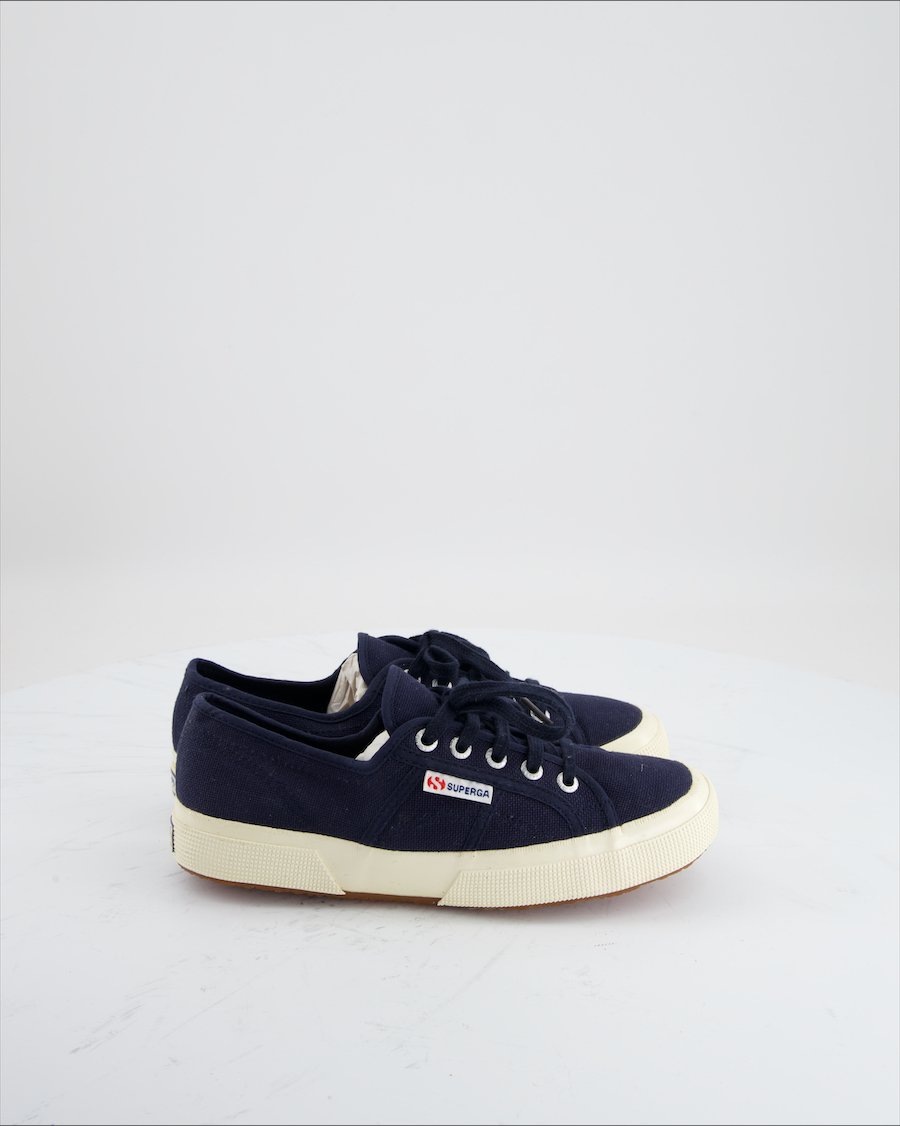 Superga Trainers Cloth Blue Eu 38