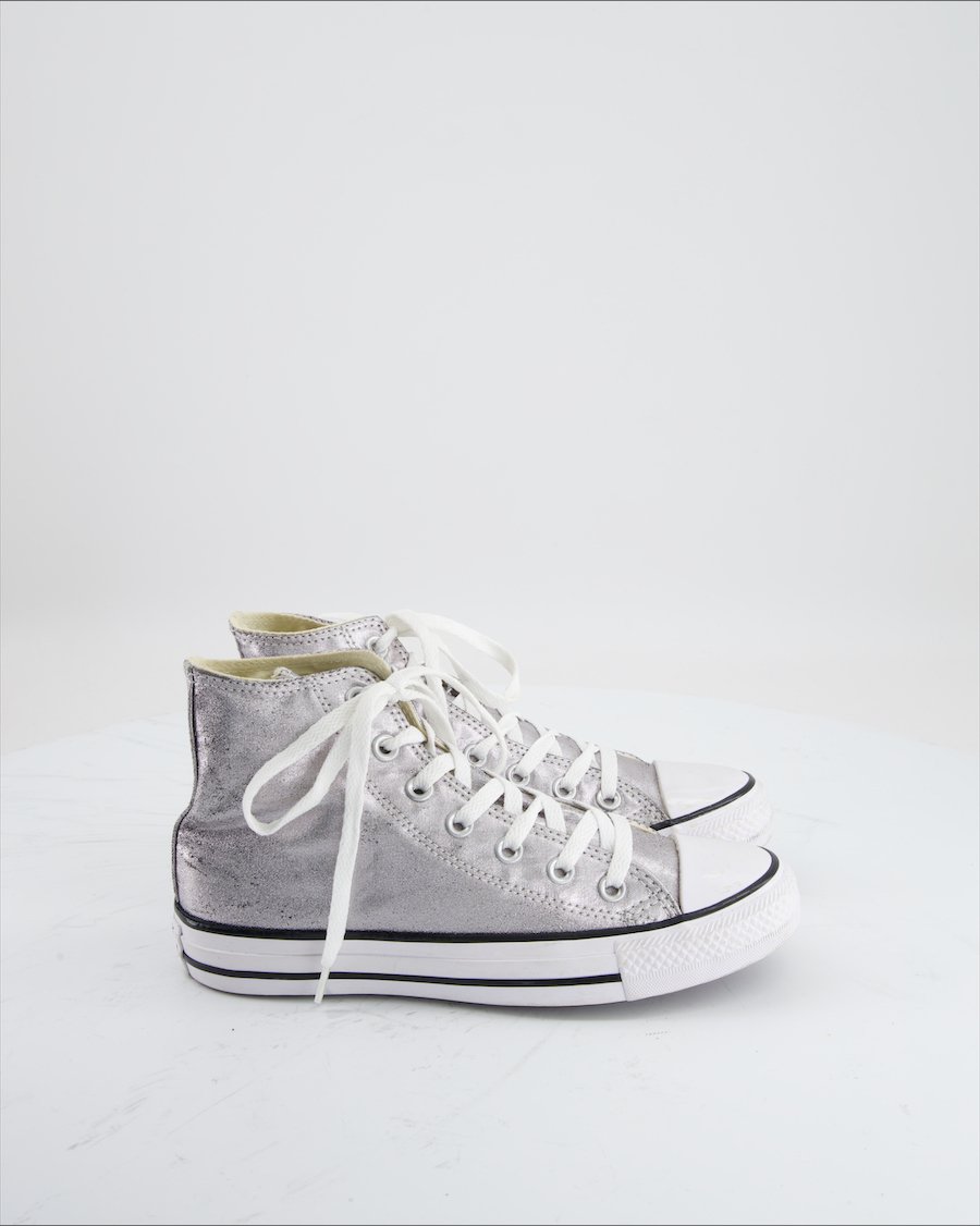 Converse Trainers Cloth Silver Eu 40