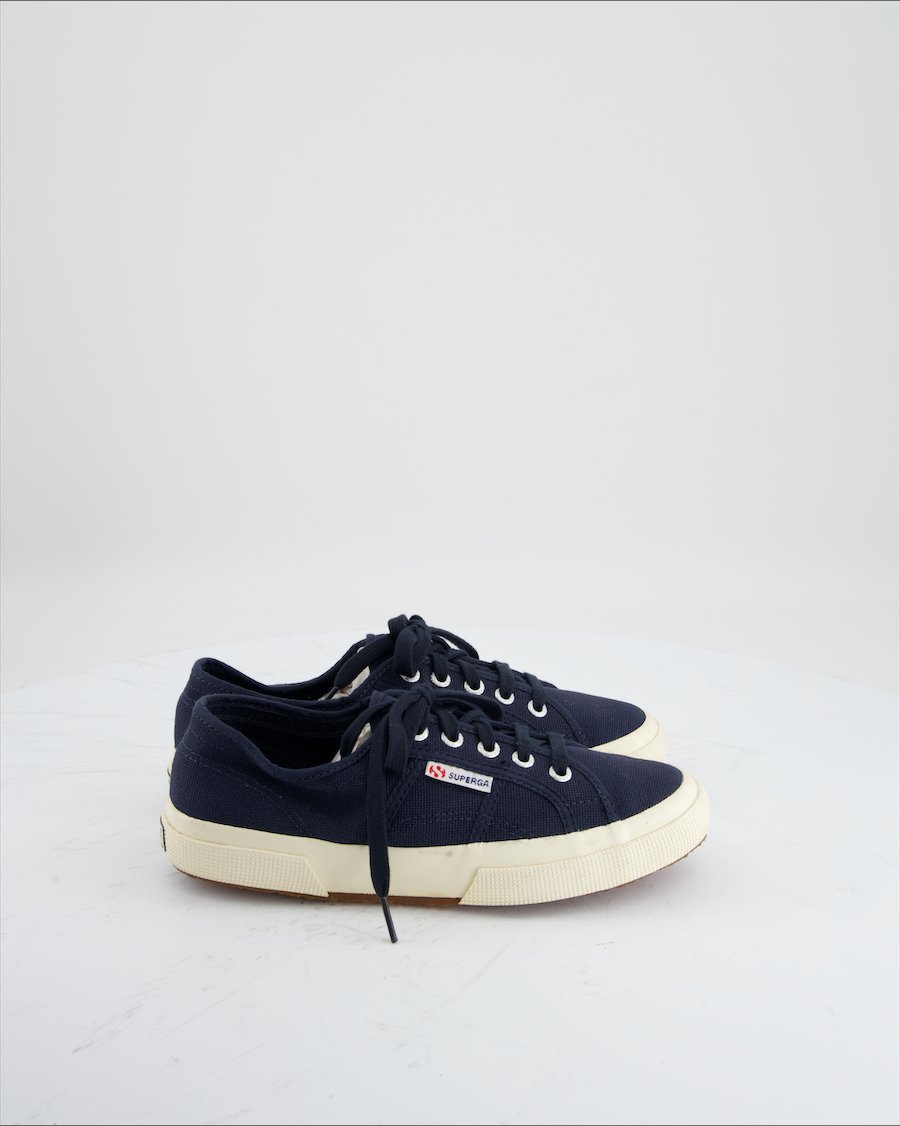 Superga Trainers Cloth Blue Eu 38