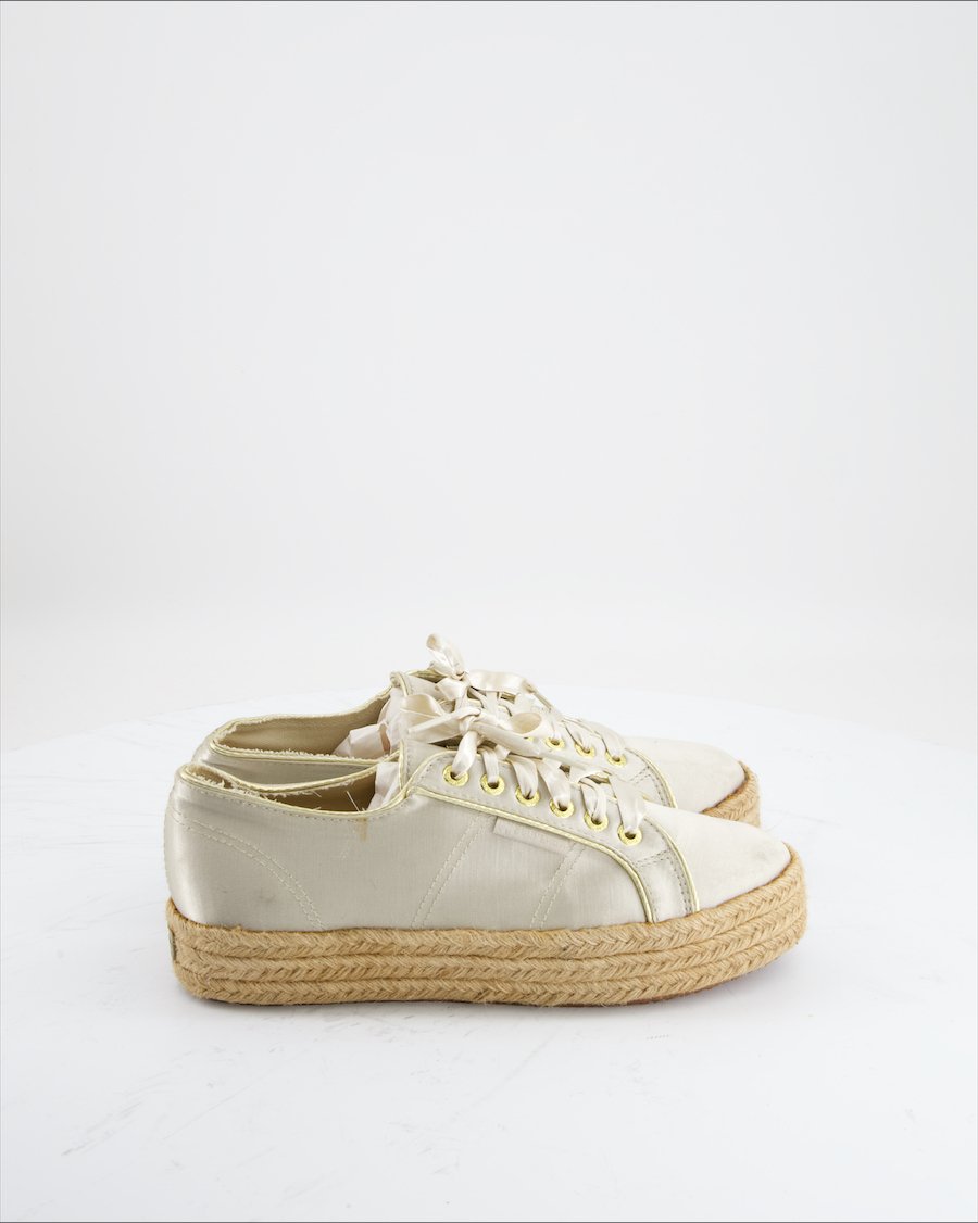 Superga Trainers  Cloth Gold Eu 39
