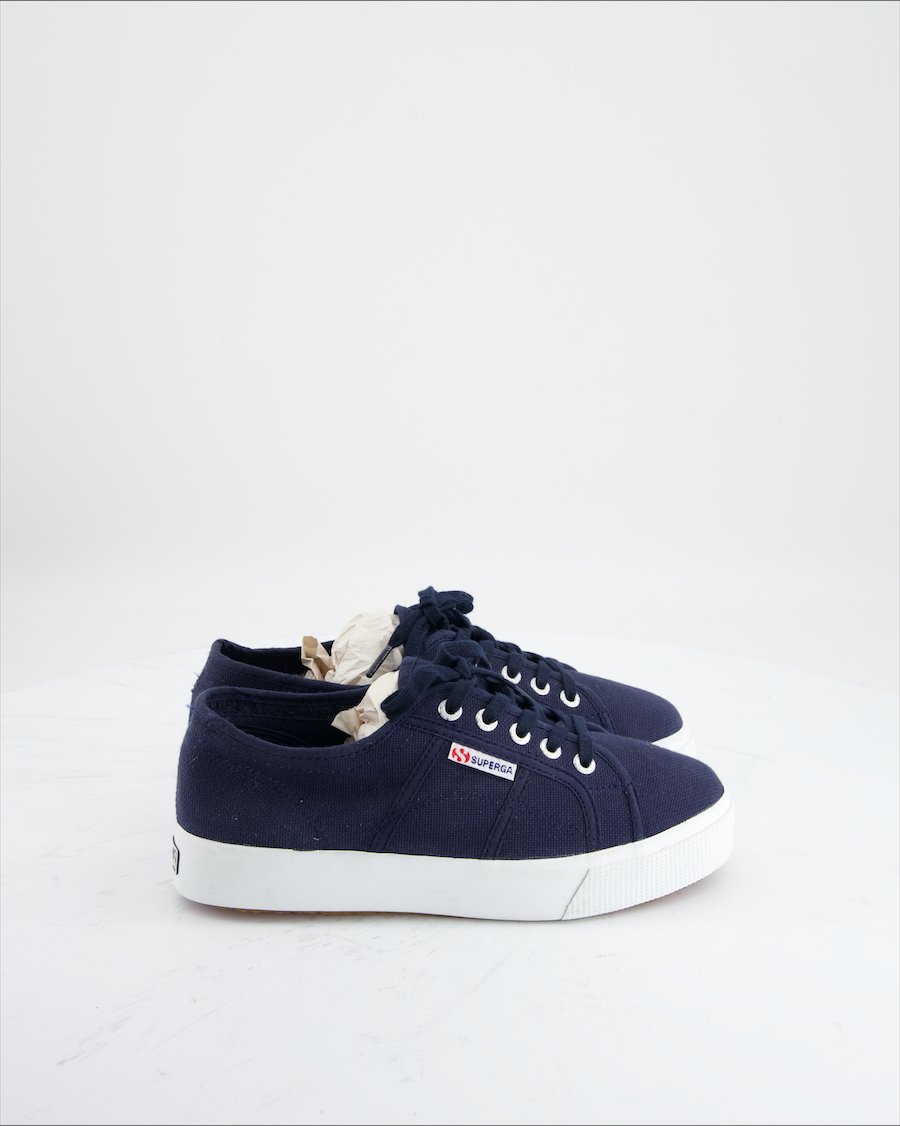 Superga Trainers Cloth Blue Eu 38