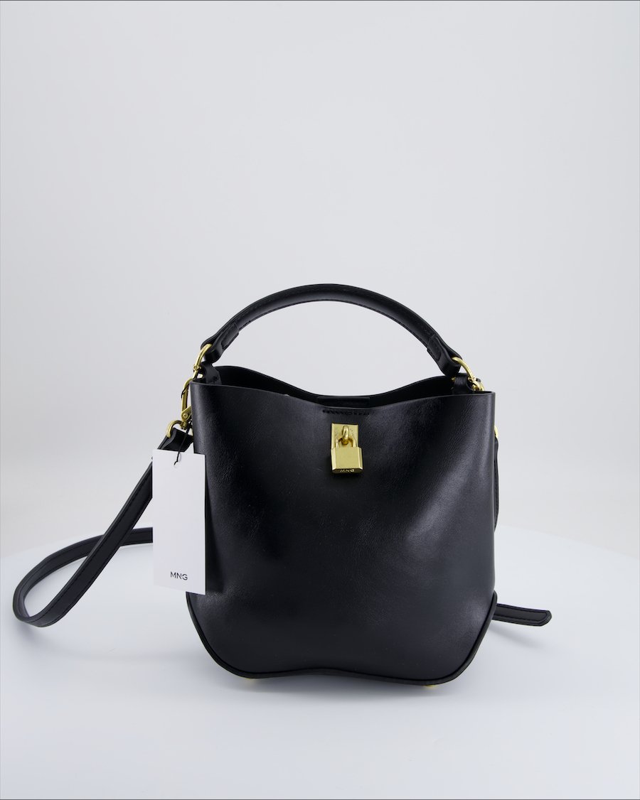 Mango Handabag Polyurethane Black