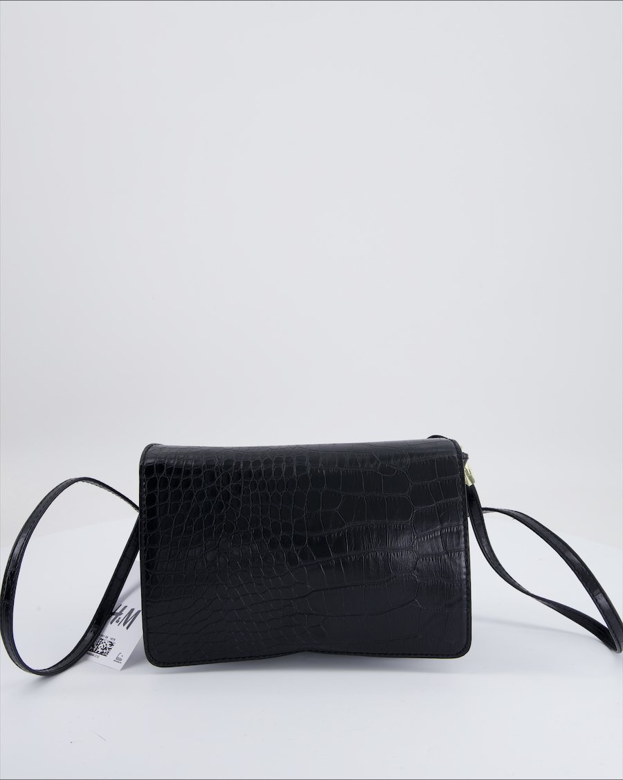 H&M Crossbody Polyutherane Black