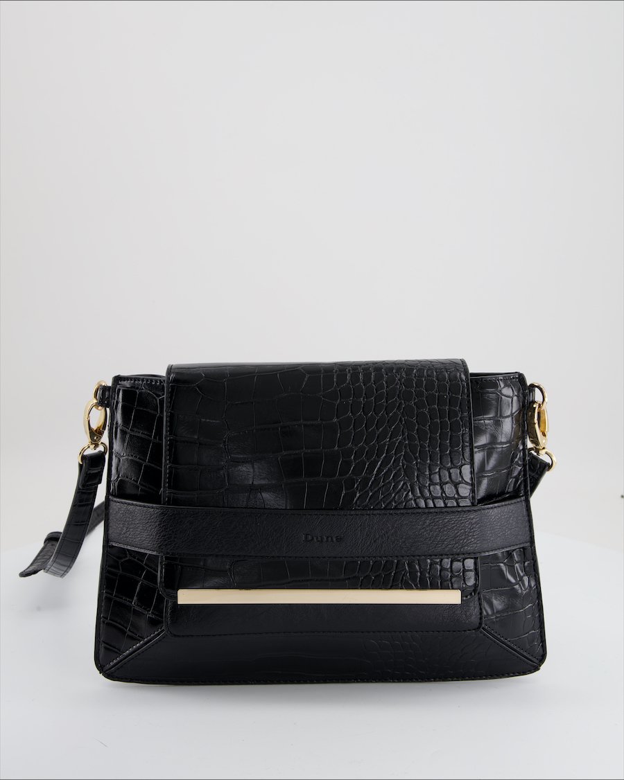 Dune Crossbody Leather Black