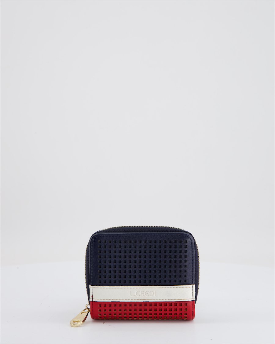 L.Credi Wallet Leather Blue