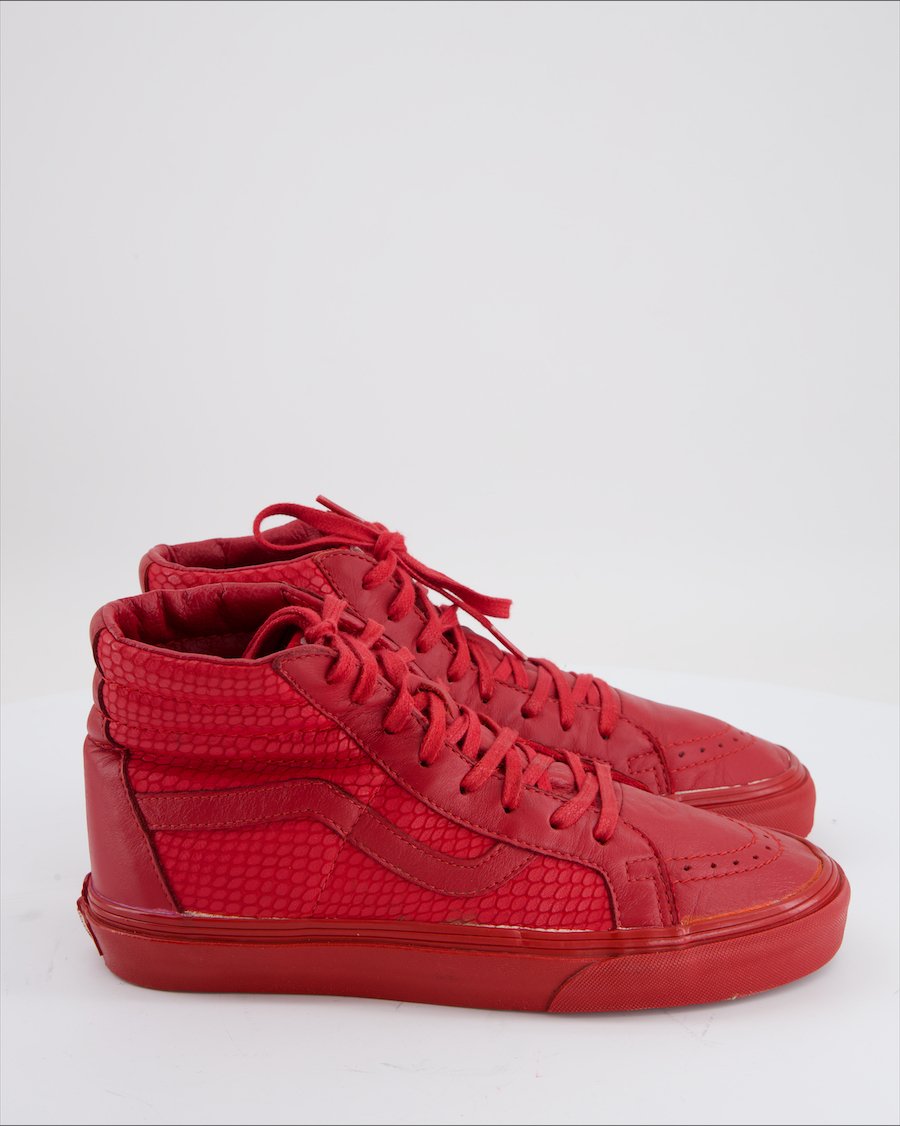 Vans Trainers Leather Red EU 38