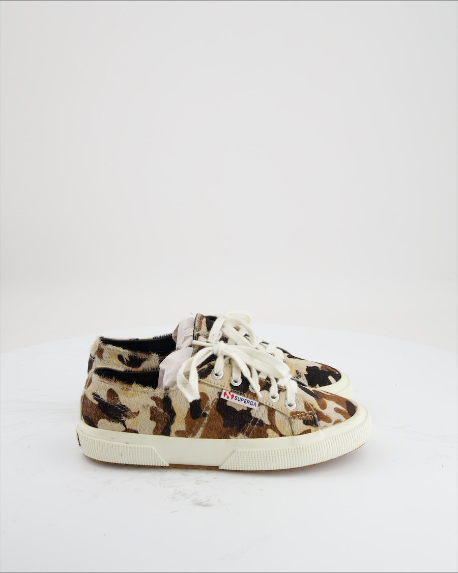 Superga Trainers Faux Fur Brown Eu 36