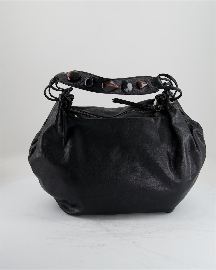 Maliparmi Shoulder Bag Leather Black