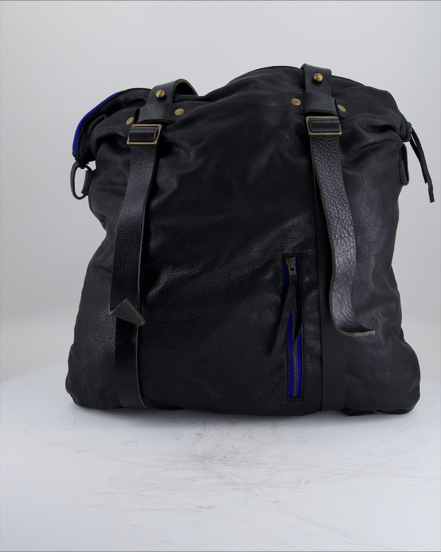 Spencer Devine Shoulder Bag Leather Black