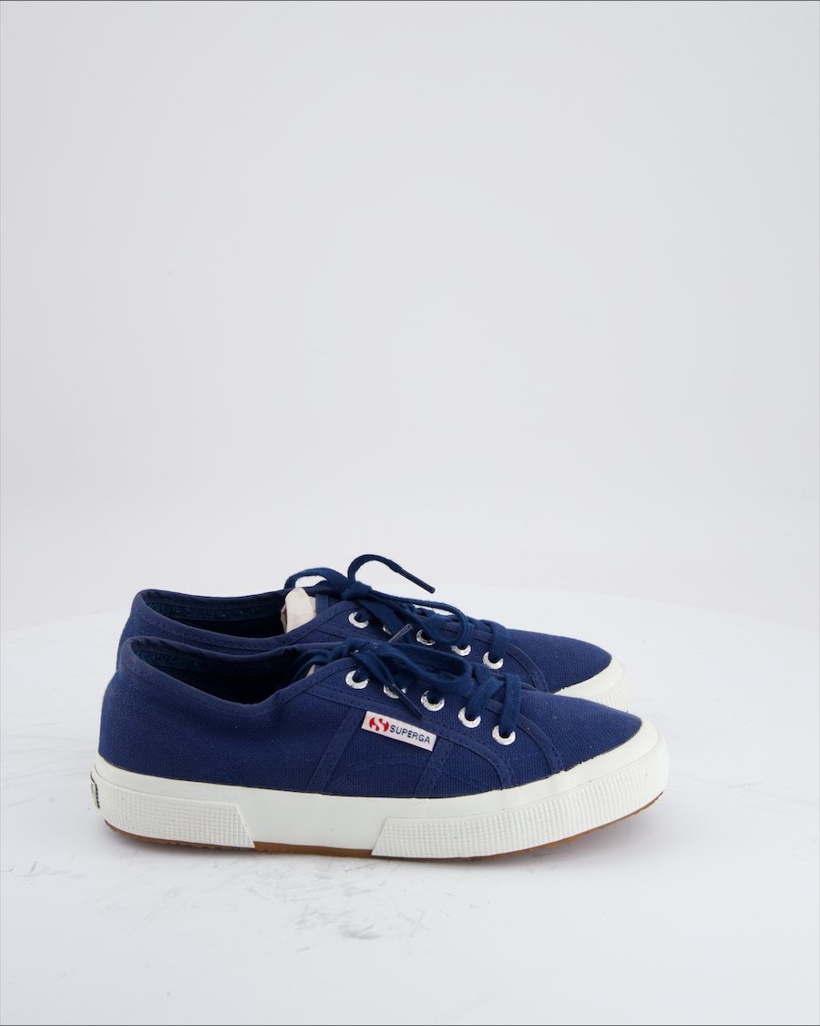 Superga Trainers Cloth Blue Eu 38