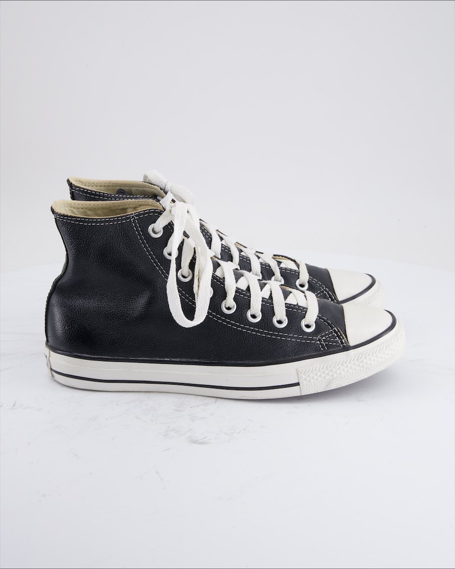 Converse Trainers Leather Black EU 40