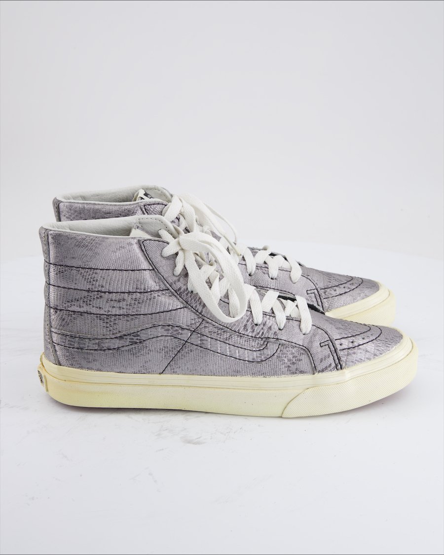 Vans Trainers Leather Silver Eu 39