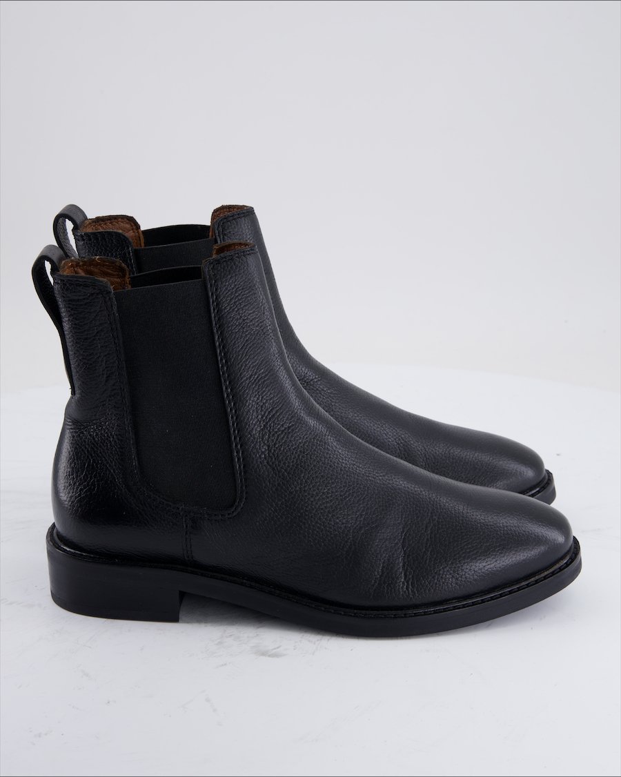 H&M Ankle Boots Leather Black Eu 38