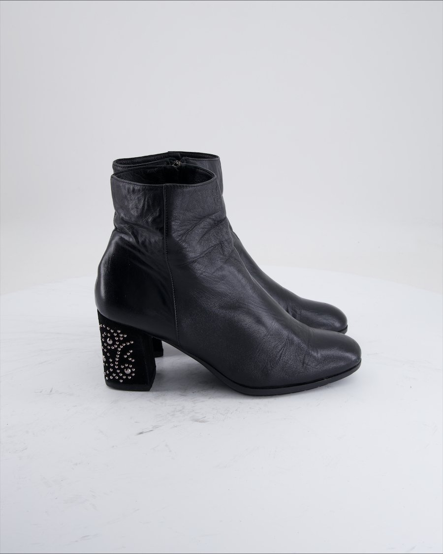 Grunland Ankle Boots Leather Black Eu 39