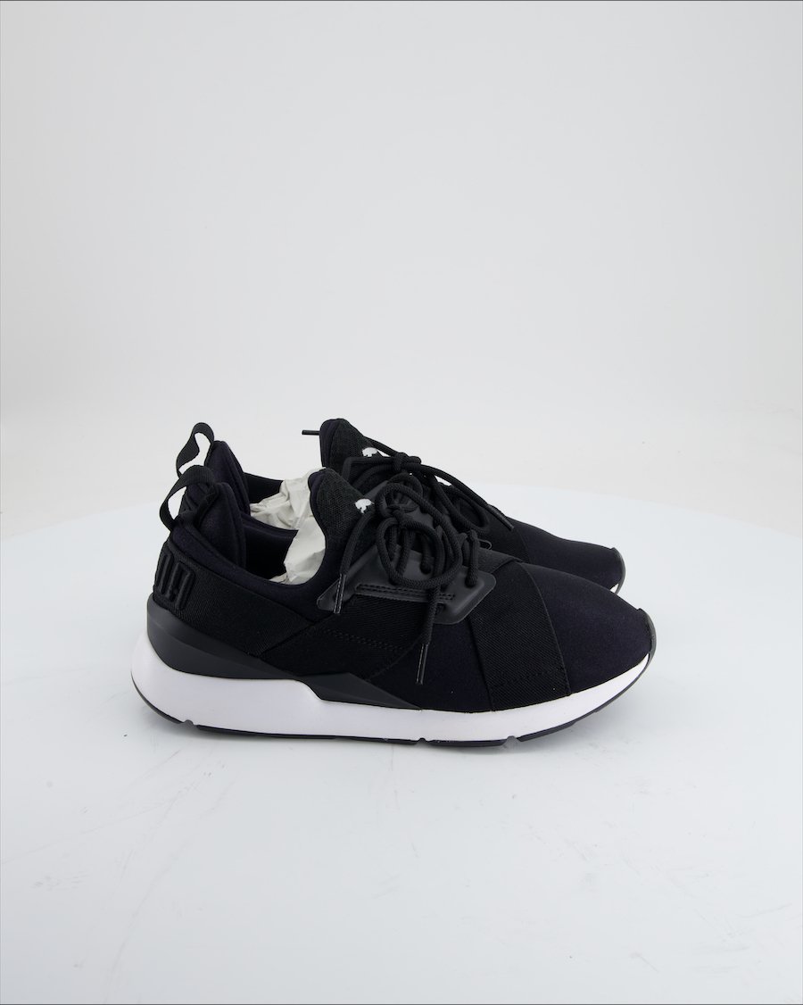 Puma Muse Satin Trainers Cloth Black EU 38.5