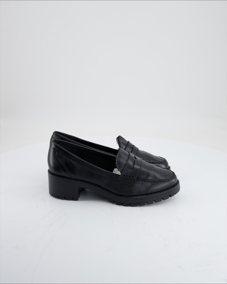 Dune Loafers Leather Black Eu 37
