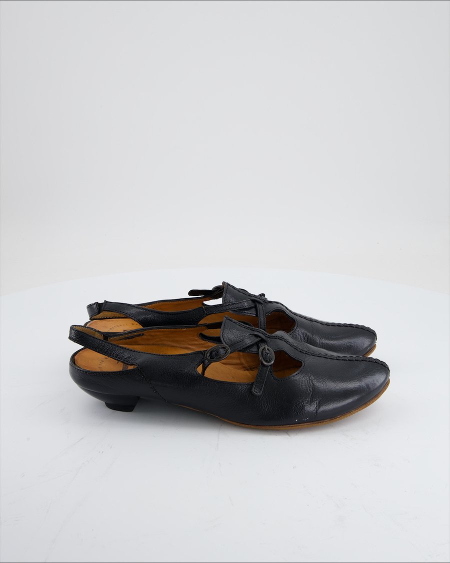 THINK! Flats Leather Black Eu 39
