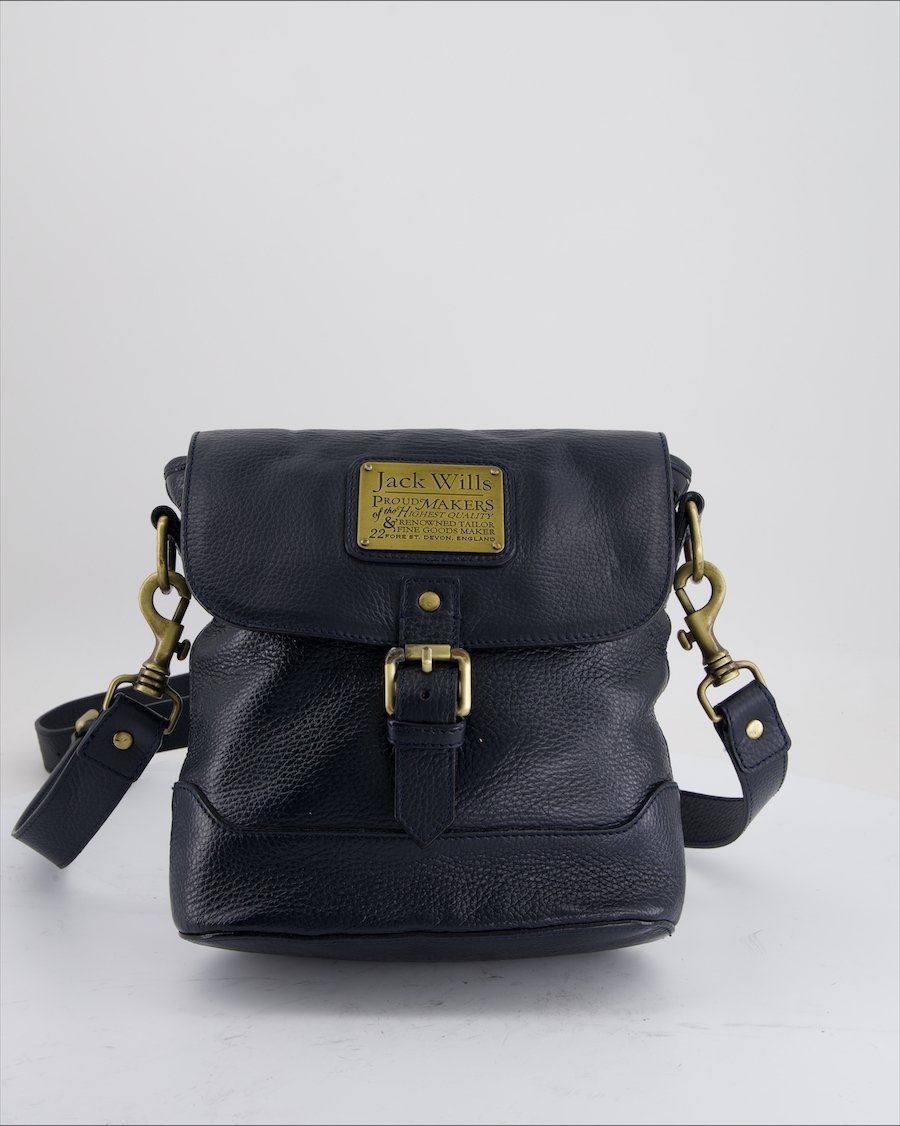 Jack Wills Crossbody Leather Navy