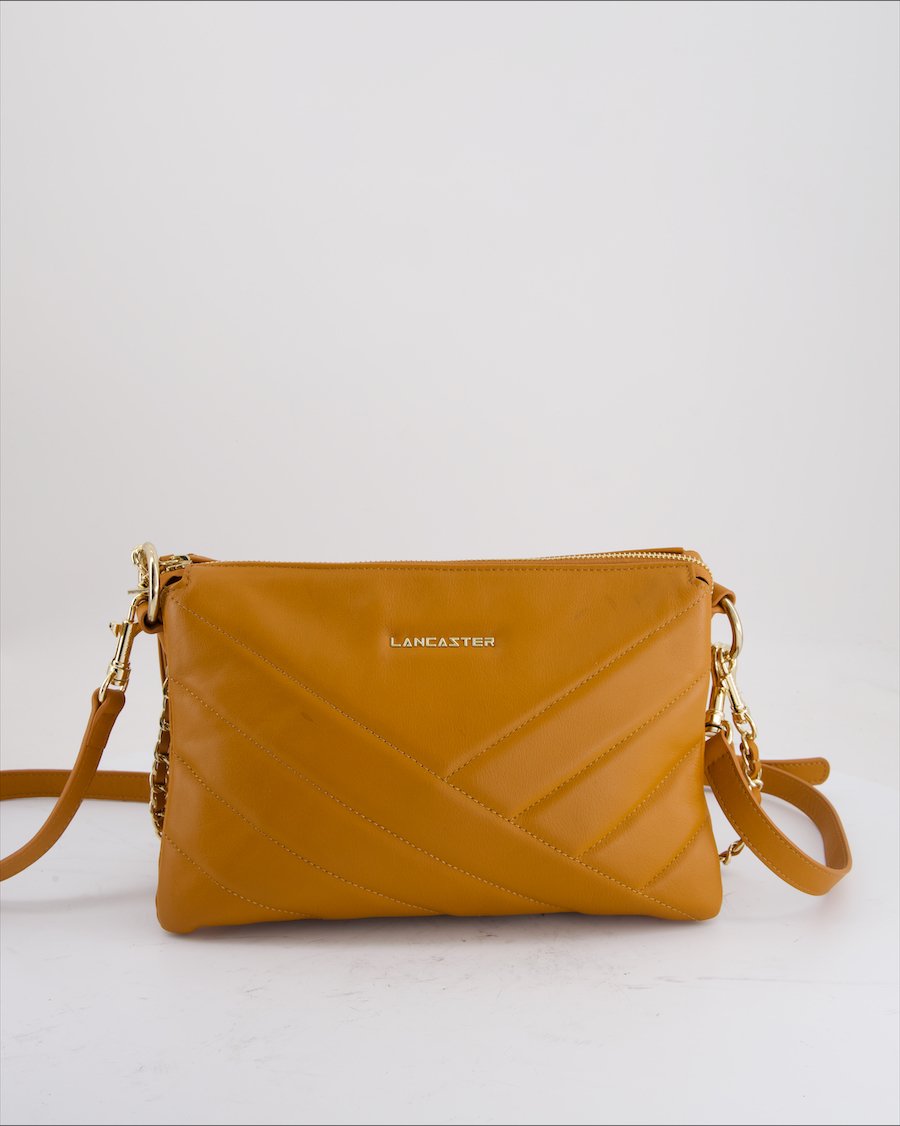 Lancaster Crossbody Bag Leather Camel