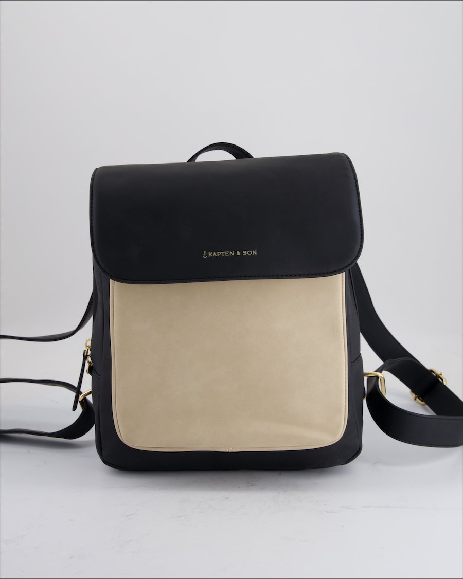 Kapten & Son Backpack Leather Black