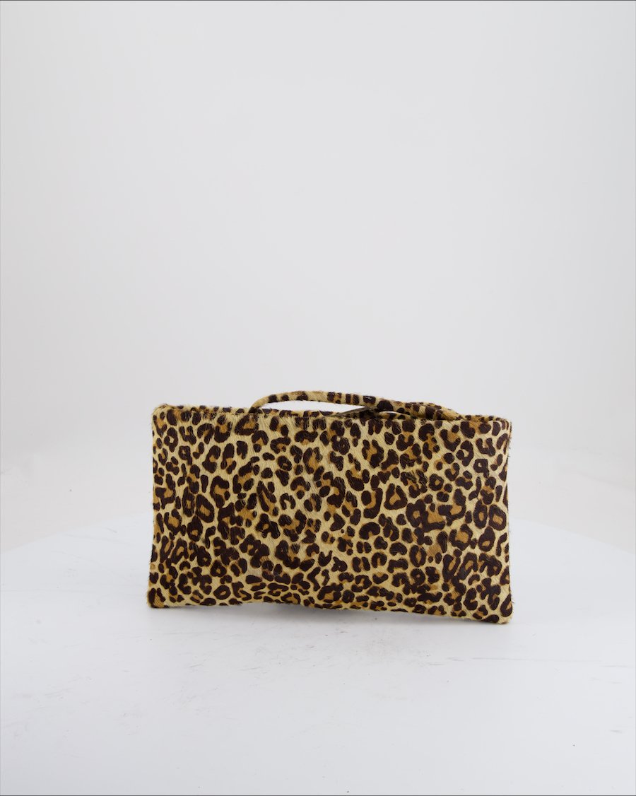 Las Pepas Handbag Faux Fur Brown