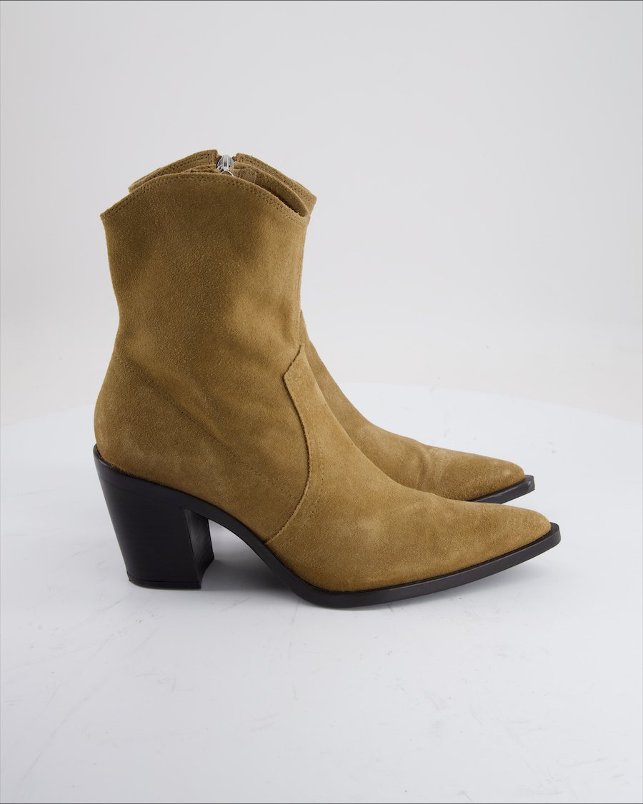 Zara  Ankle boots Suede Camel eu 40