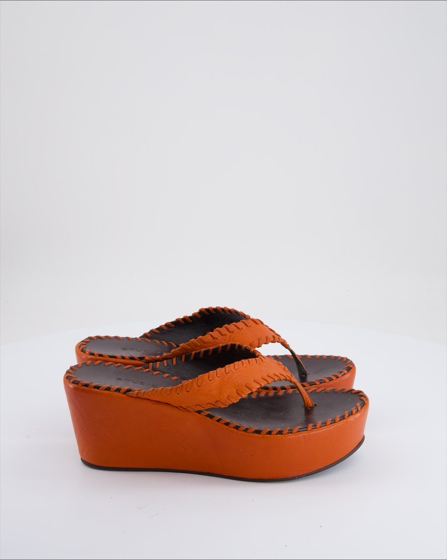 Studio Pollini Sandals Leather Red EU 38