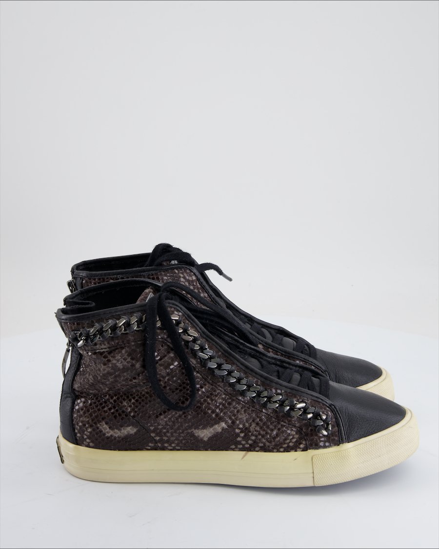 Guess Trainers Leather Anthracite Eu 40