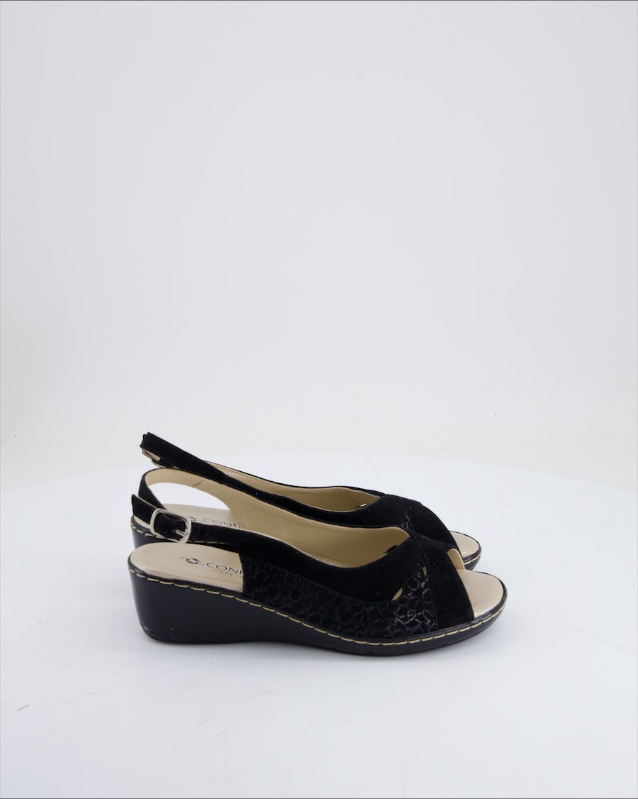 Confort Sandals Suede Black Eu 35