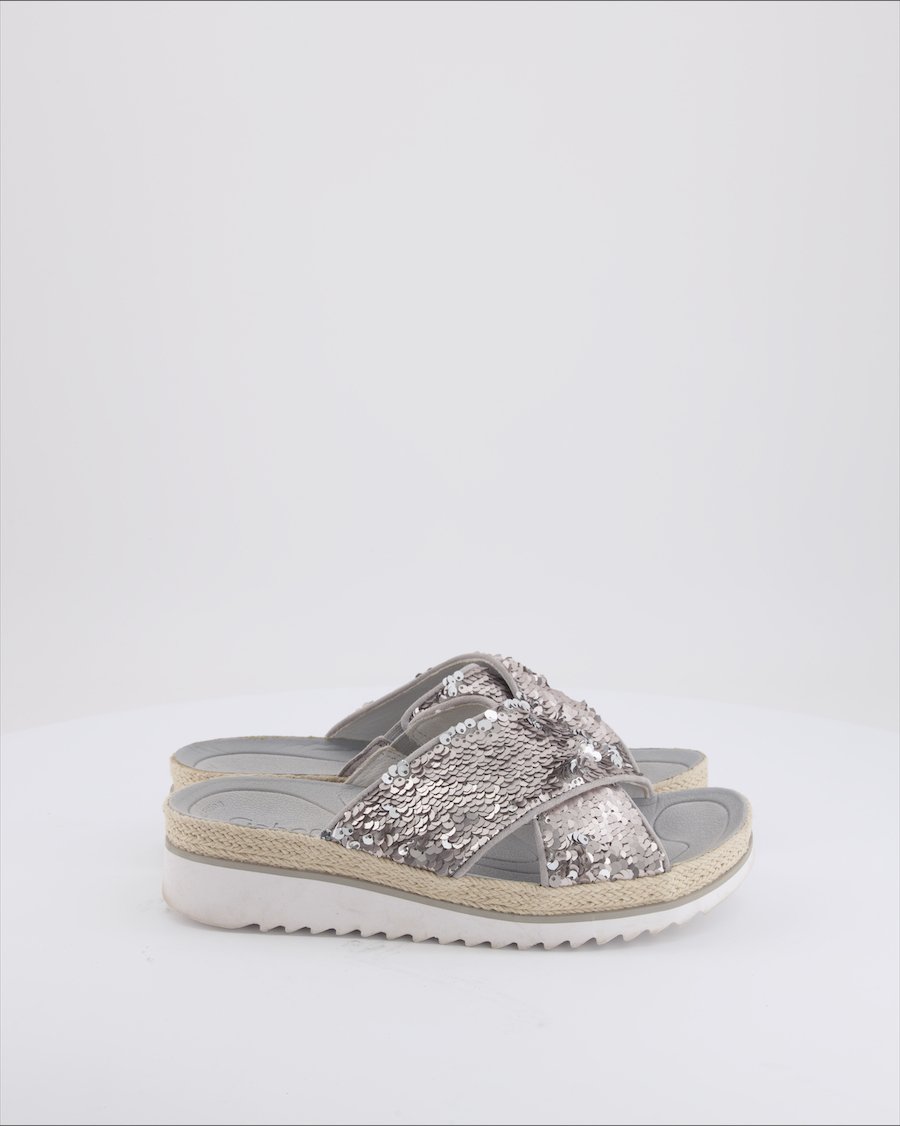 Gabor Sandals Cloth Silver Eu 38