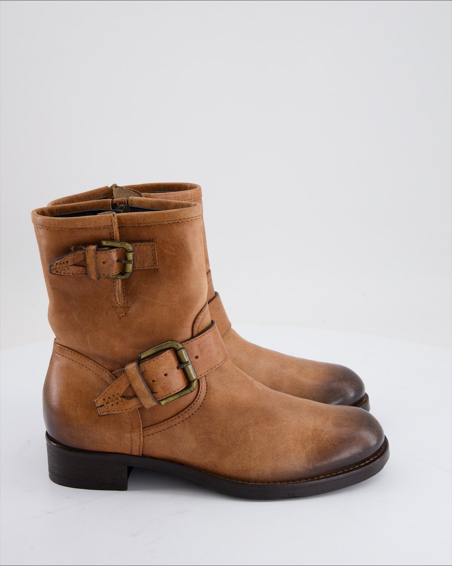 Alberto Fermani Ankle Boots Leather Camel Eu 37.5