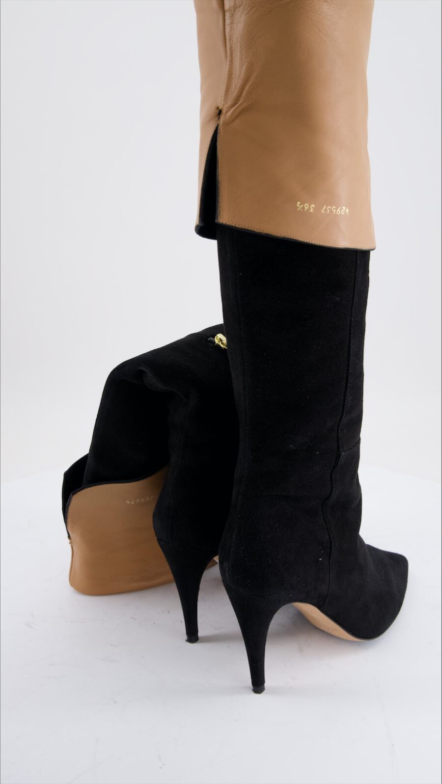 Pura Lopez Boots  Suede  Black Eu 36.5 - immagine 3